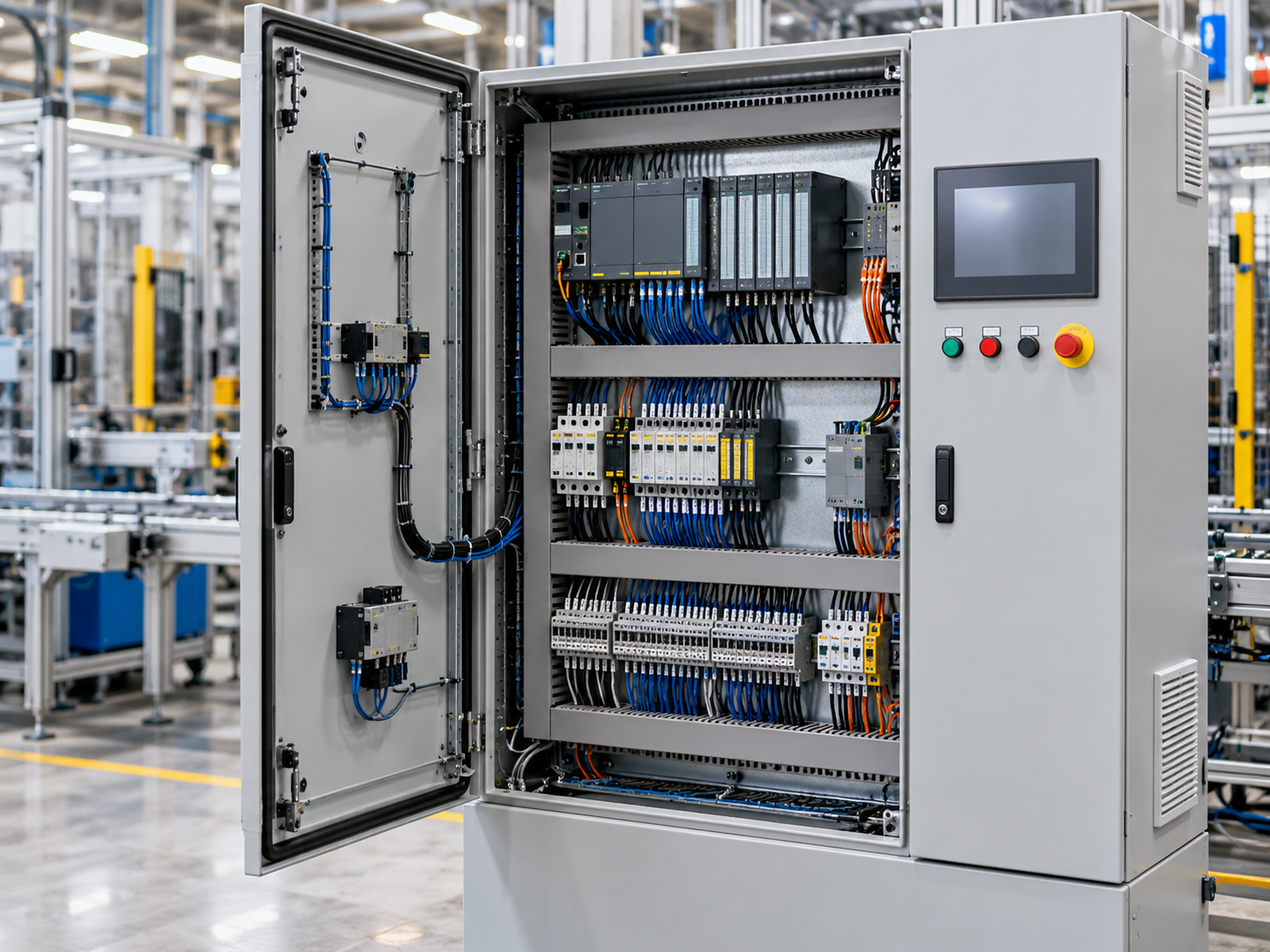 Control cabinets and electrical panels